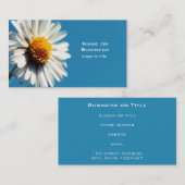 Een heldere Witte Daisy onder een Big Blue Sky Visitekaartje (Voorkant / Achterkant)