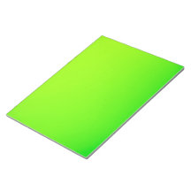 Een heldergroen rechthoekig vel wordt weergegeven 
