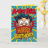 Een hele grote gelukkige verjaardag kaart (Gele Bloem)