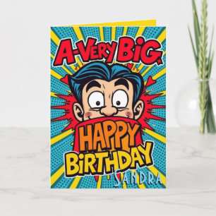 Een hele grote gelukkige verjaardag kaart