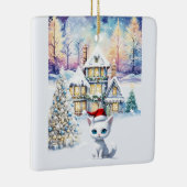 EEN HELE KIT KAT KERST KERAMISCH ORNAMENT (Rechts)