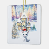 EEN HELE KIT KAT KERST KERAMISCH ORNAMENT (Links)