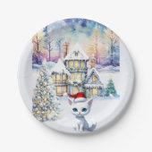 EEN HELE KIT KAT KERST PAPIEREN BORDJE (Voorkant)