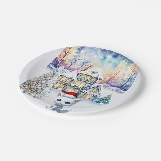 EEN HELE KIT KAT KERST PAPIEREN BORDJE (Gekanteld)