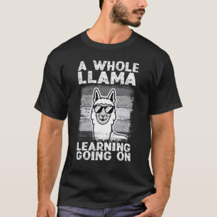Een hele Llama-leerling die op Llama leraar Anim g T-shirt