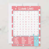 Een hele Llama Love Classroom Valentijnsdag Kaart (Achterkant)