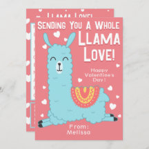 Een hele Llama Love Classroom Valentijnsdag