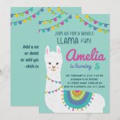 Een hele Llama-vlinderdag om het even welke leefti Kaart (Voorkant / Achterkant)