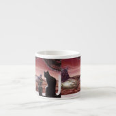 Een hele nieuwe wereld - Sci-Fi - Kat op Mars Espresso Kop (Voorkant)