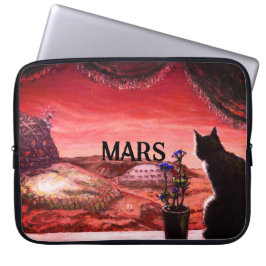 Een hele nieuwe wereld - Sci-Fi - Kat op Mars Laptop Sleeve
