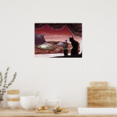 Een hele nieuwe wereld - Sci-Fi - Kat op Mars Poster (Keuken)