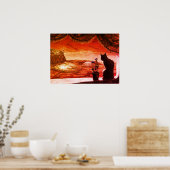 Een hele nieuwe wereld - Sci-Fi - Kat op Mars Poster (Keuken)