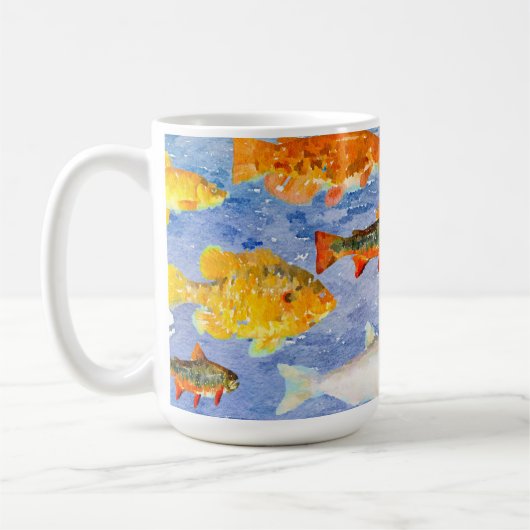 Een hele partij vis in de Mok van de Zee (Links)