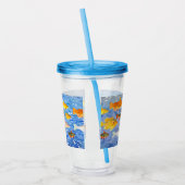 Een hele partij vis in de Zee Acryl Drinkbeker (Links)