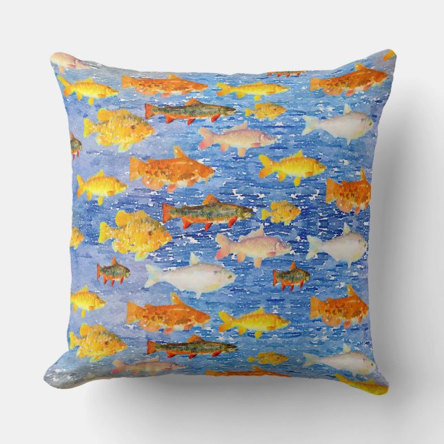 Een hele partij vis in de Zee Kussen (Voorkant)