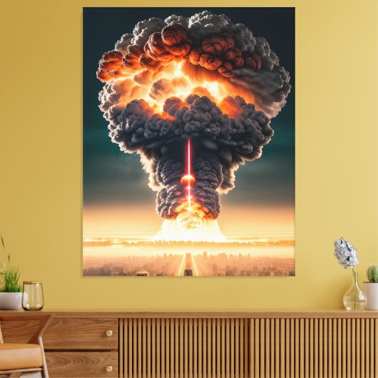 Een hele slechte dag canvas afdruk (Insitu (Woonkamer))