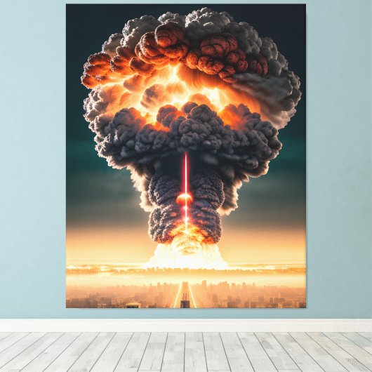 Een hele slechte dag canvas afdruk (Insitu (Houten vloer))