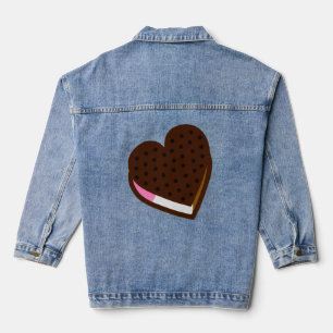 Een hele snack ijs sandwich denim jacket