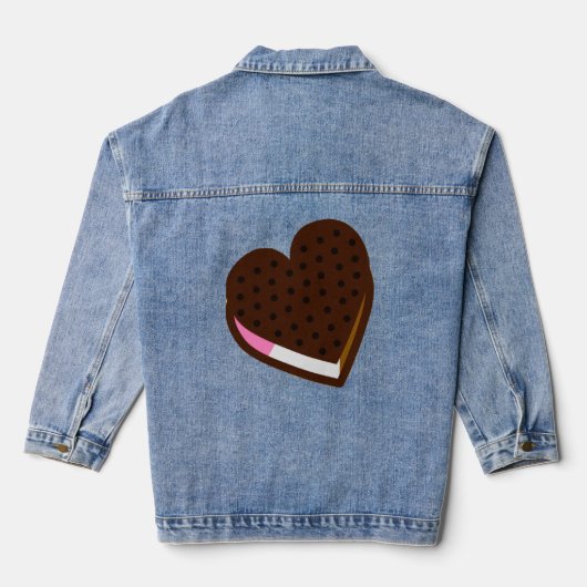 Een hele snack ijs sandwich denim jacket (Achterkant)