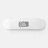 Een hele toffe uil persoonlijk skateboard (Horizontaal)