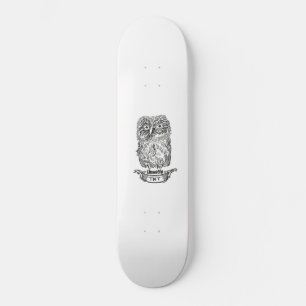 Een hele toffe uil persoonlijk skateboard