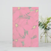 Een heleboel heldergekleurde kerst-Poinsettias Briefpapier (Staand voorkant)