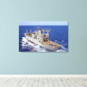 Een helikopter ruimt de cockpit canvas afdruk (Insitu (Houten vloer))