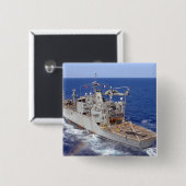 Een helikopter ruimt de cockpit vierkante button 5,1 cm (Voorkant /achterkant)