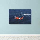 Een helikopterbemanning canvas afdruk (Insitu (Houten vloer))