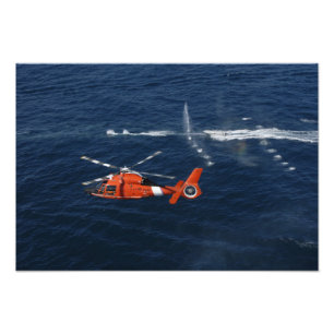 Een helikopterbemanning foto afdruk