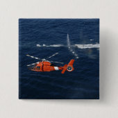 Een helikopterbemanning vierkante button 5,1 cm (Voorkant)