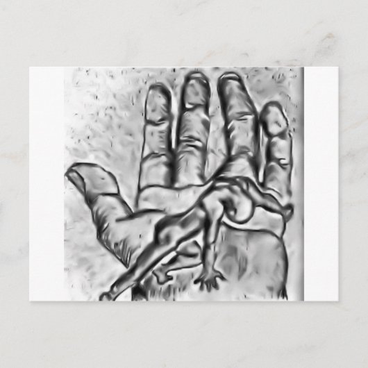 een helpende hand briefkaart (Voorkant)