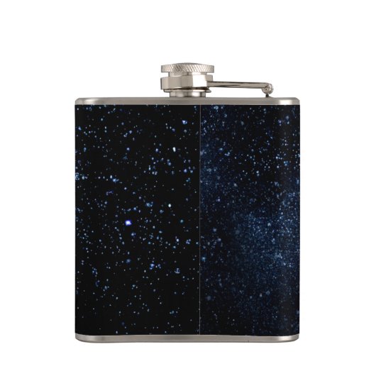 Een hemel vol sterren heupfles (Achterkant)