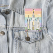 Een Hemelse Plaats van Vrede | Mooie LDS-Tempel U Button (Insitu)