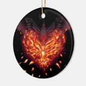 Een herboren hart keramisch ornament (Links)