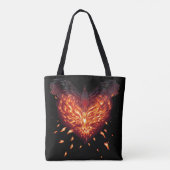 Een herboren hart tote bag (Achterkant)
