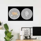 Een herdenkingsmunt poster (Thuiskantoor)