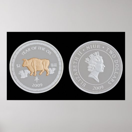 Een herdenkingsmunt poster (Voorkant)