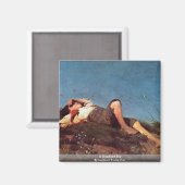 Een herder jongen van Lenbach Franz Von Magneet (Voorkant / Achterkant)