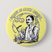 Een Heren Klassieke Seks Ronde Button 7,6 Cm (Voorkant)