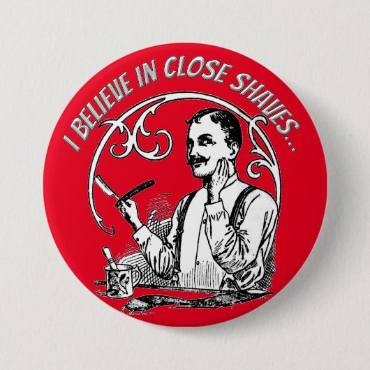 Een Heren Klassieke Seks Ronde Button 7,6 Cm (Voorkant)