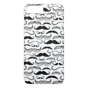 Een herenclub. Mustache patroon 2 iPhone 8/7 Plus Hoesje