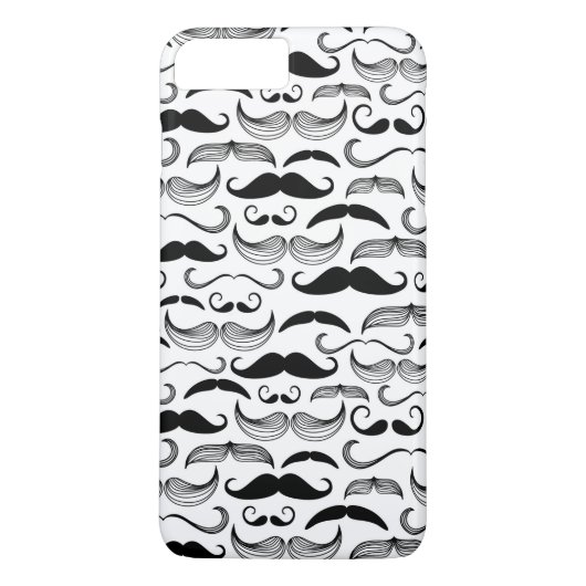 Een herenclub. Mustache patroon 2 Case-Mate iPhone Case (Achterkant)
