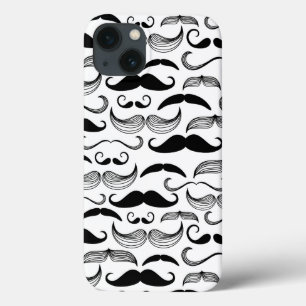 Een herenclub. Mustache patroon 2 Case-Mate iPhone Case
