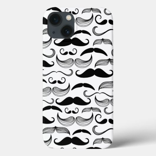 Een herenclub. Mustache patroon 2 Case-Mate iPhone Case (Achterkant)