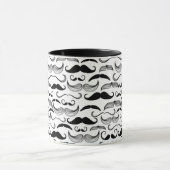 Een herenclub. Mustache patroon 2 Mok (Midden)