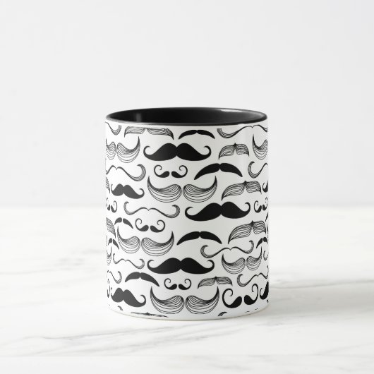 Een herenclub. Mustache patroon 2 Mok (Midden)