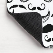 Een herenclub. Mustache patroon 2 Muismat (Hoek)