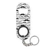 Een herenclub. Mustache patroon 2 Sleutelhanger Flessenopener (Achterkant)