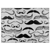 Een herenclub. Mustache patroon 2 Snijplank (Voorkant)